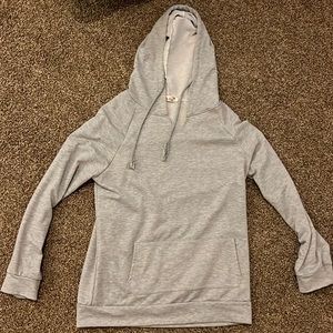 Thin grey sweatshirt, long sleeve top, Large/Medium
